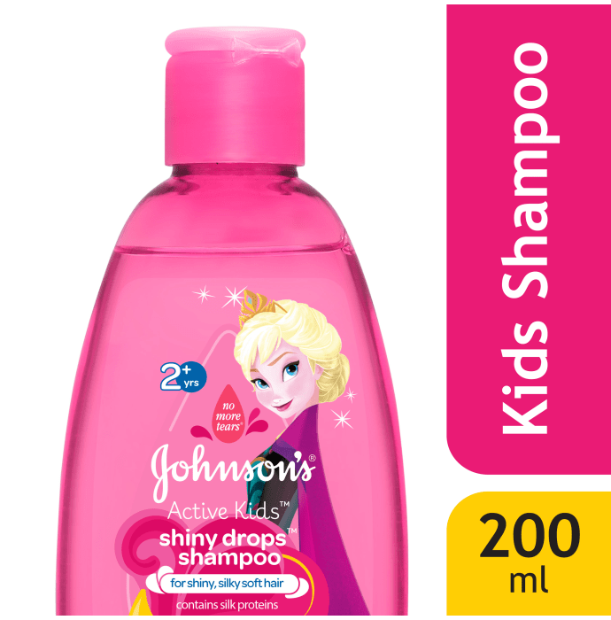 Johnsons active kids shiny drops shampoo with argan oil